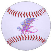 驚くべきモザイクのドラゴンパープル ソフトボール (裏面)