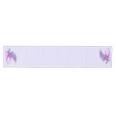 驚くべきモザイクのドラゴンパープル ミディアムテーブルランナー (横)