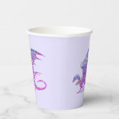 驚くべきモザイクのドラゴンパープル 紙コップ (右)