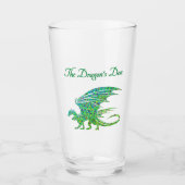 驚くべきモザイクグリーンドラゴンパーソナル タンブラーグラス (正面)