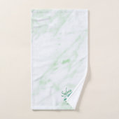 驚くべきモザイクグリーンドラゴンパーソナル バスタオルセット (ハンドタオル)