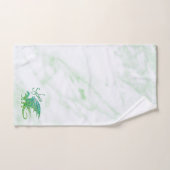 驚くべきモザイクグリーンドラゴンパーソナル バスタオルセット (ハンドタオル)