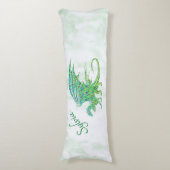 驚くべきモザイクグリーンドラゴンパーソナル ボディピロー (正面縦)