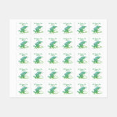 驚くべきモザイクグリーンドラゴンパーソナル ラベル (シート)