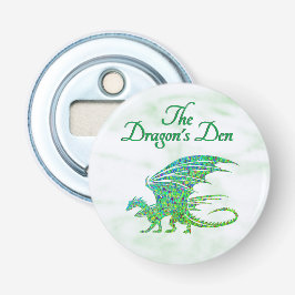 驚くべきモザイクグリーンドラゴンパーソナル 栓抜き