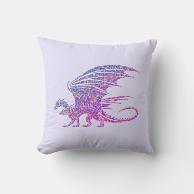 驚くべきモザイク・ドラゴン アウトドアクッション (正面)