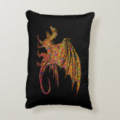 驚くべきモザイク・ドラゴン アクセントクッション (裏面(縦))