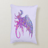 驚くべきモザイク・ドラゴン アクセントクッション (裏面(縦))