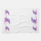 驚くべきモザイク・ドラゴン キッチンタオル (横)