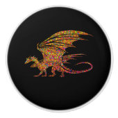 驚くべきモザイク・ドラゴン セラミックノブ (正面)