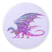 驚くべきモザイク・ドラゴン セラミックノブ (正面)