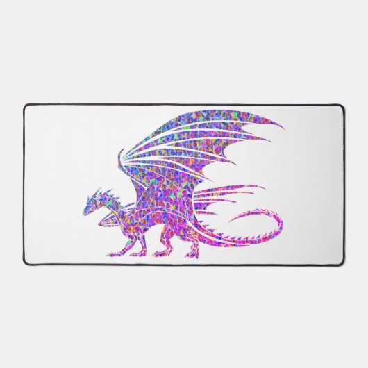 驚くべきモザイク・ドラゴン デスクマット (正面)
