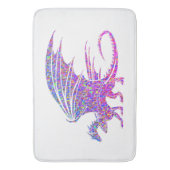 驚くべきモザイク・ドラゴン バスマット (正面縦)