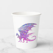 驚くべきモザイク・ドラゴン 紙コップ (正面)