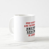 驚くべき不動産仲介業者の実行 コーヒーマグカップ (正面左)