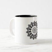 驚くべき中東模様زخارف هندسيه رائعه ツートーンマグカップ (正面左)