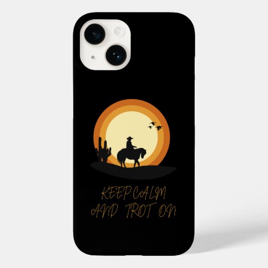 驚くべき乗馬の電話ケース Case-Mate iPhoneケース (裏面)