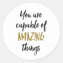 驚くべき事やる気を起こさせる引用文 ラウンドシール