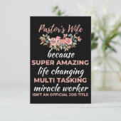 驚くべき人生が変わるすごいため牧師の妻 サンキューカード (スタンド正面)