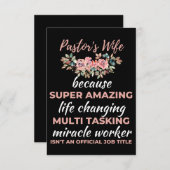 驚くべき人生が変わるすごいため牧師の妻 サンキューカード (正面/裏面)
