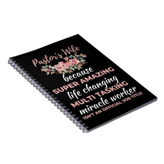 驚くべき人生が変わるすごいため牧師の妻 ノートブック (右側)