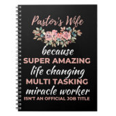 驚くべき人生が変わるすごいため牧師の妻 ノートブック (正面)
