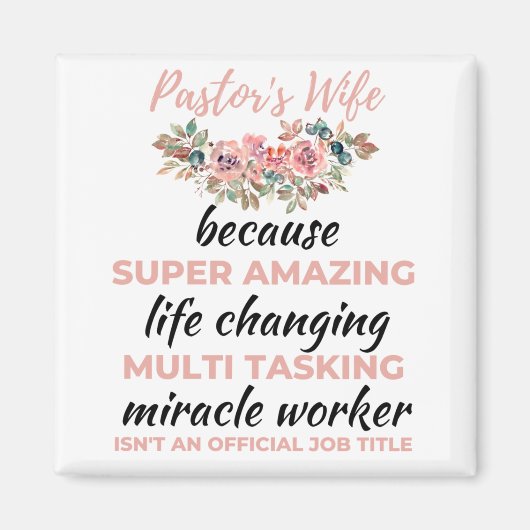 驚くべき人生を変えすごいる牧師の妻 マグネット (正面)