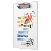 驚くべき人生感動的図解入りの、写真付きの引用文 クリップボード (左)