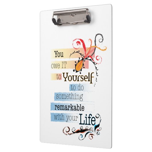 驚くべき人生感動的図解入りの、写真付きの引用文 クリップボード (左)