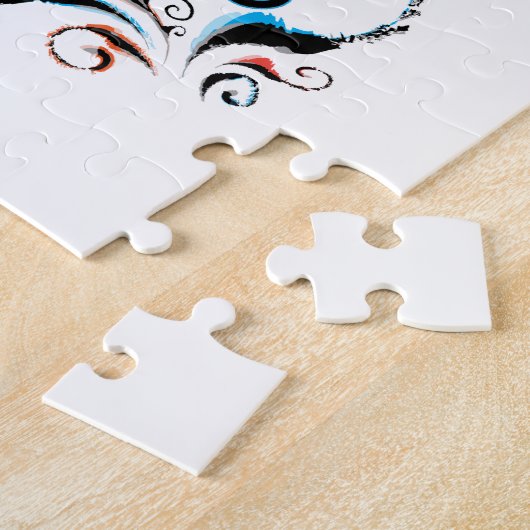 驚くべき人生感動的図解入りの、写真付きの引用文 ジグソーパズル (側面)