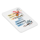 驚くべき人生感動的図解入りの、写真付きの引用文 マグネット (右側)