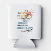 驚くべき人生感動的図解入りの、写真付きの引用文 缶クーラー (裏面)