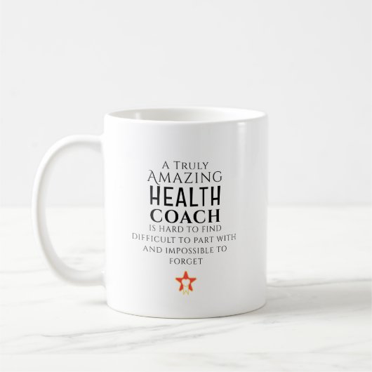 驚くべき健康コーチ 個人に合わせたものが見つかりにくい コーヒーマグカップ (左)
