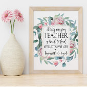 驚くべき先生フローラ聖なる書物、 経典ポスター ポスター