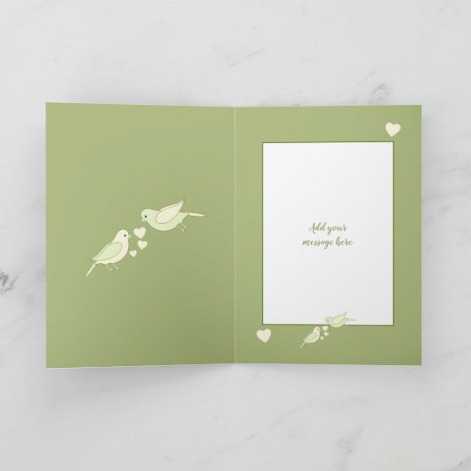 驚くべき夫の記念日イエローと緑 カード (内部)