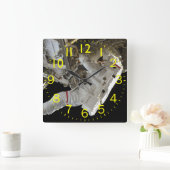 驚くべき宇宙飛行士 スクエア壁時計 (ホーム)