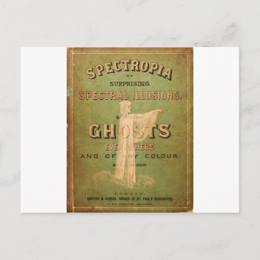 驚くべき幽霊の幻影! ポストカード (正面)
