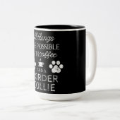 驚くべき引用文縁どコリードッグ ツートーンマグカップ (正面右)