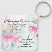 驚くべき恵みクリスチャンの賛美歌 キーホルダー (裏面)