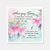 驚くべき恵みクリスチャンの賛美歌 スタンダードカクテルナプキン (正面)