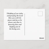 驚くべき恵みクリスチャンの賛美歌 ポストカード (裏面)