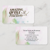 驚くべき恵みクリスチャンの賛美歌 名刺 (正面/裏面)