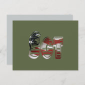 驚くべき愛国的な軍事的ユニークさ ポストカード (正面/裏面)