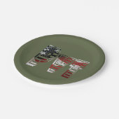 驚くべき愛国的軍隊 ユニーク ペーパープレート (アングル)