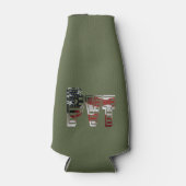 驚くべき愛国的軍隊 ユニーク ボトルクーラー (正面)