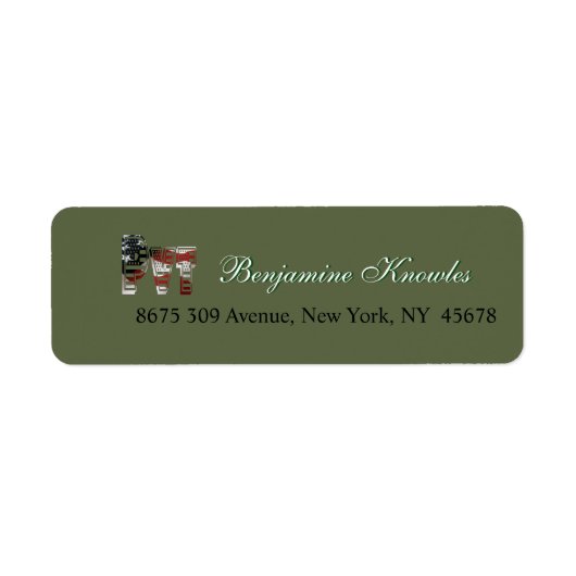 驚くべき愛国的軍隊 ユニーク ラベル (正面)