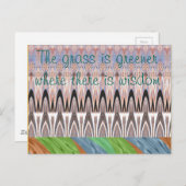 驚くべき抽象パターンアートプリント ポストカード (正面/裏面)