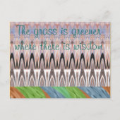 驚くべき抽象パターンアートプリント ポストカード (正面)