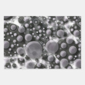 驚くべき抽象芸術の泡と円 ラッピングペーパーシート (正面3)