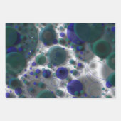 驚くべき抽象芸術の泡と円 ラッピングペーパーシート (正面2)